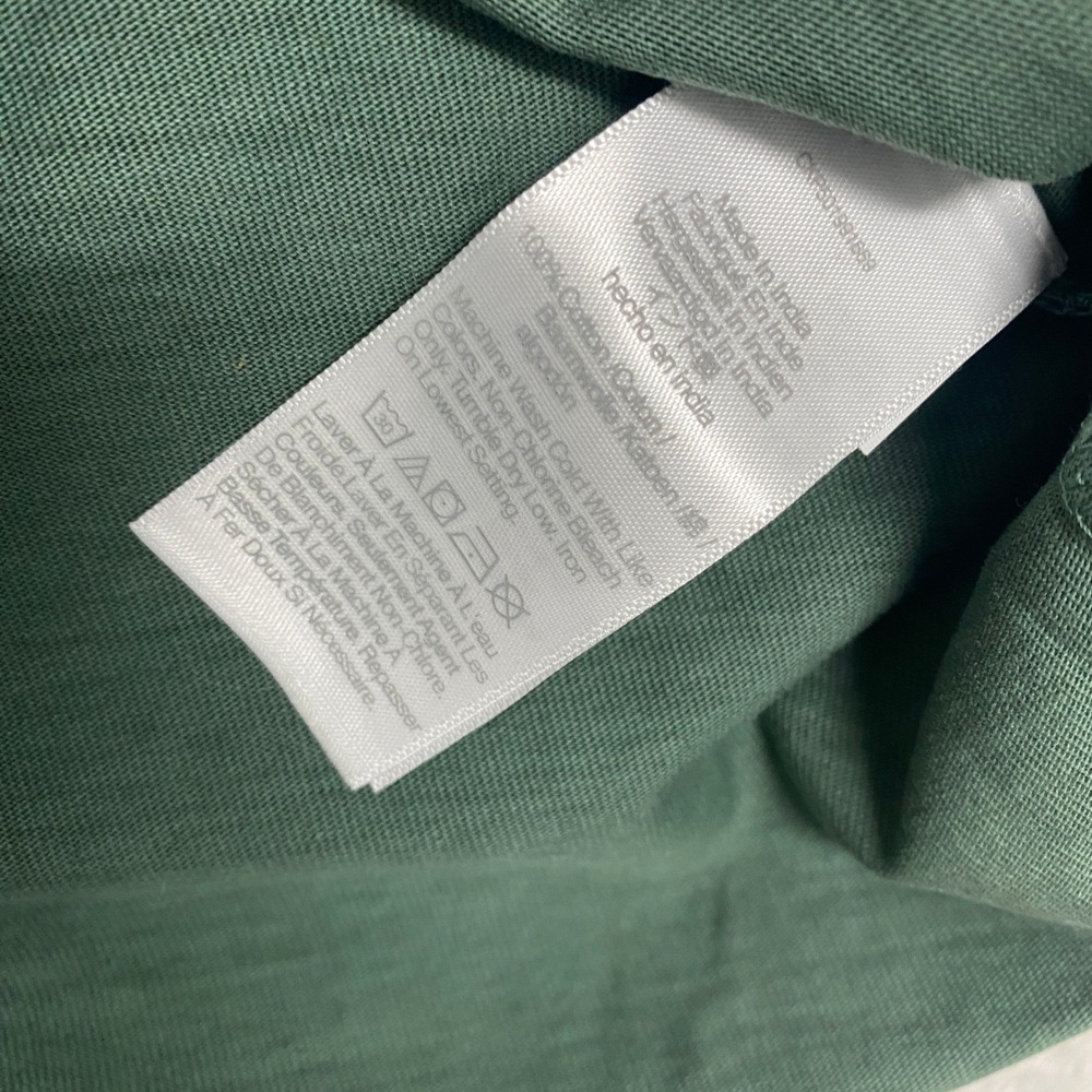J Crew Shirt Womens 2XS Green Vintage Cotton Crewneck Short Sleeve Tee NS581 XXS - Picture 6 of 8